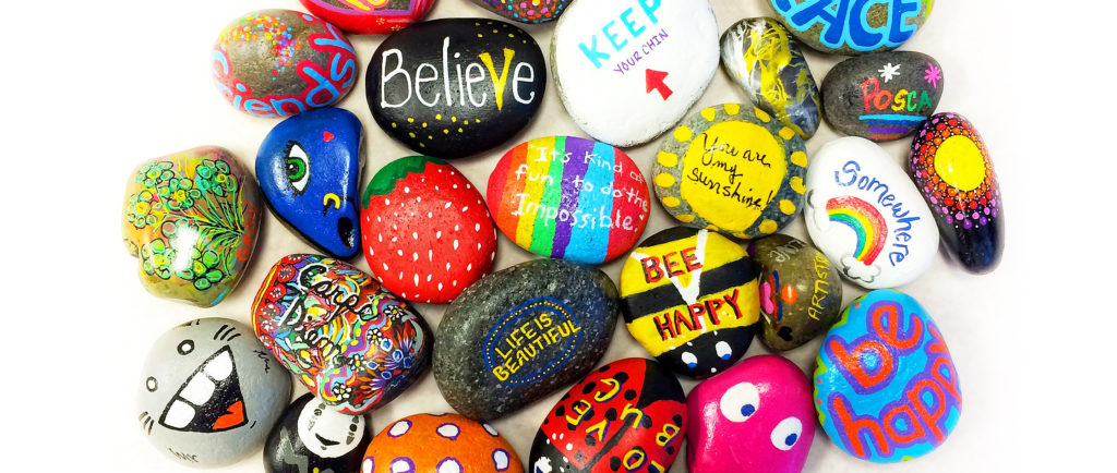 painted rocks with positive messages image