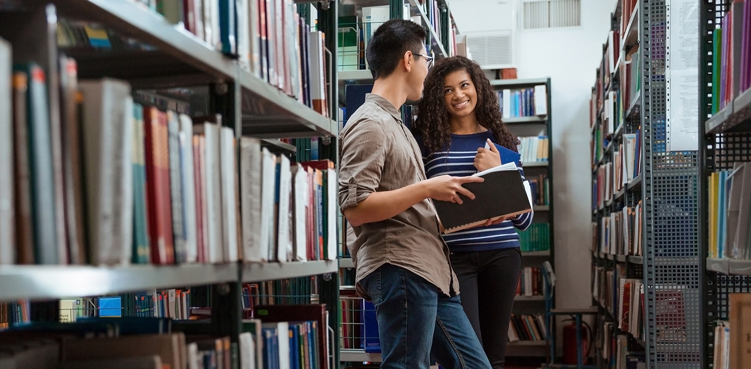 teens in library image