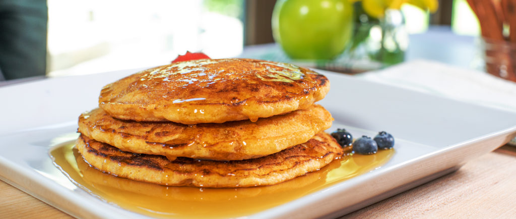 cornmeal pancakes image